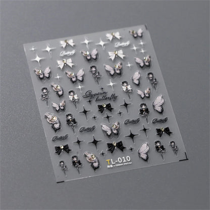 Kawaii Butterfly Nail Stickers for Stunning Manicure Decor - Smarsty