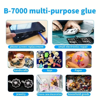 15/25/50/110ML Multi-Purpose Clear Strong Glue Adhesive Universal Phone Repair Glue DIY Jewelry Makings Repair Glue B7000 Glue - Smarsty