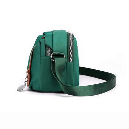 Waterproof Nylon Crossbody Bag For Women With Zipper - Smarsty