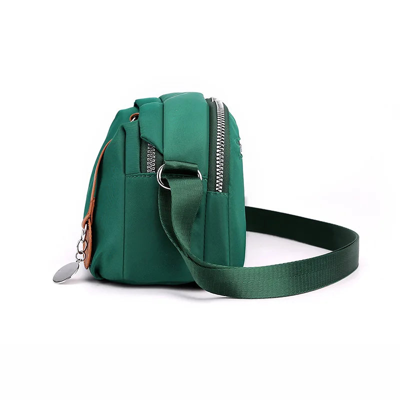 Waterproof Nylon Crossbody Bag For Women With Zipper - Smarsty