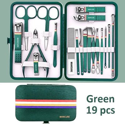Portable Manicure Set with Sharp Stainless Steel Tools - Smarsty