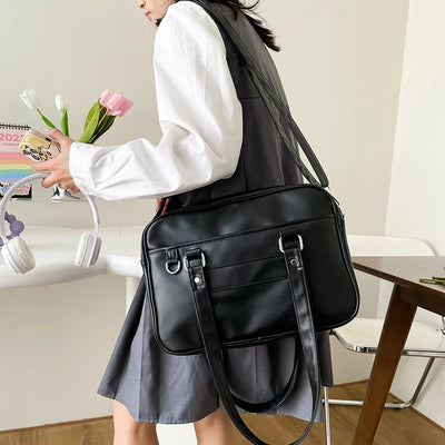 Japanese Style JK Bag Women PU Leather Crossbody Bag - Smarsty