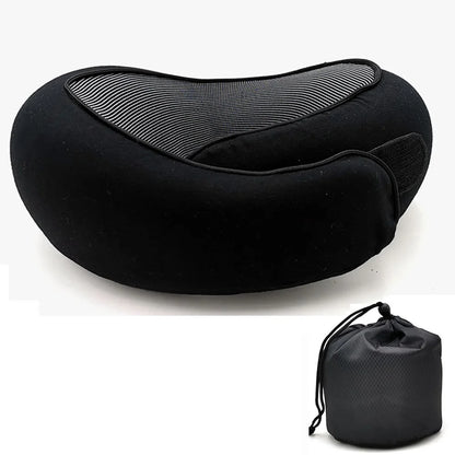 Memory Foam Travel Neck Pillow for Comfortable Support - Smarsty