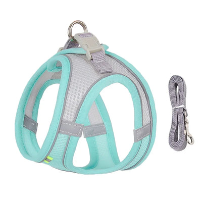 Adjustable Puppy Harness Set with Leash for Small Dogs - Smarsty