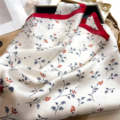 Luxury Silk Scarf for Women Summer Travel Shawl - Smarsty
