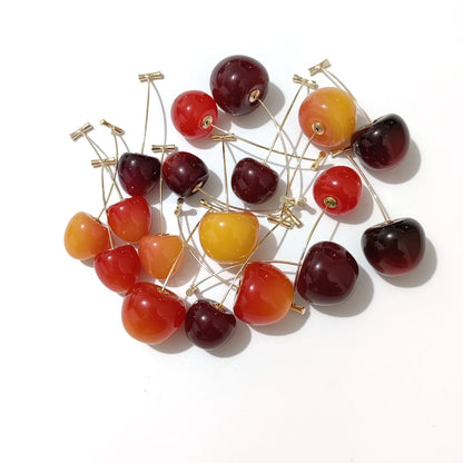 Cute Cherry Drop Earrings for Women - Trendy Summer Jewelry - Smarsty