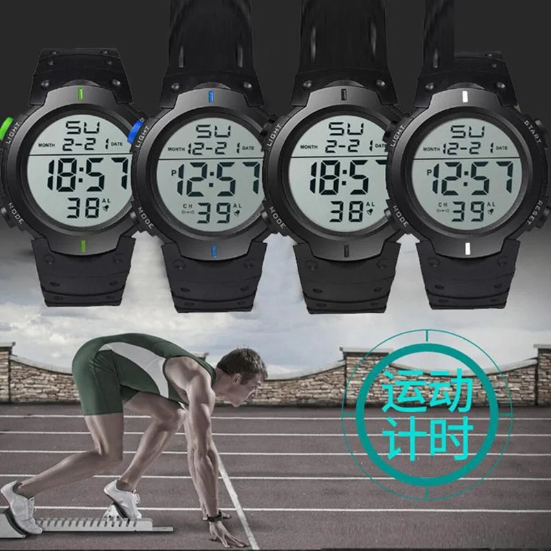 Men's Digital LED Sports Watch with Multi-Functional Features - Smarsty