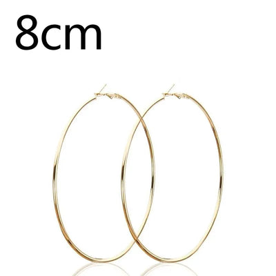 Stainless Steel Hoop Earrings Two Pair Adjustable Sizes - Smarsty