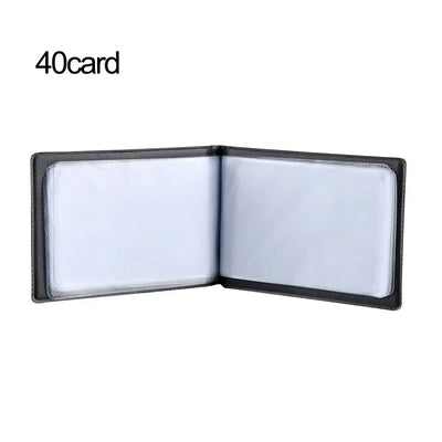 40/120/180/240/300 Cards ID Credit Card Holder Book Case Organizer Leather Business Cards ID Credit Card Holder Case Cards Album - Smarsty