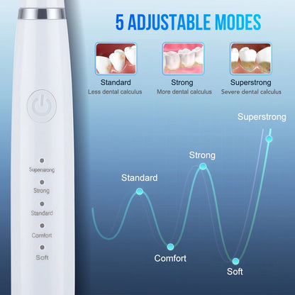 6 in 1 Ultrasonic Dental Cleaner for Effective Plaque Removal - Smarsty