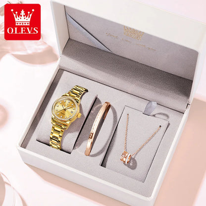 OLEVS Women's Automatic Waterproof Luxury Watch with Luminous Dial - Smarsty