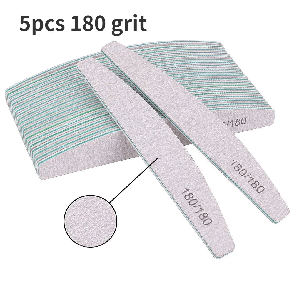 Professional Nail File Set for Gel Polishing 5 Pieces - Smarsty
