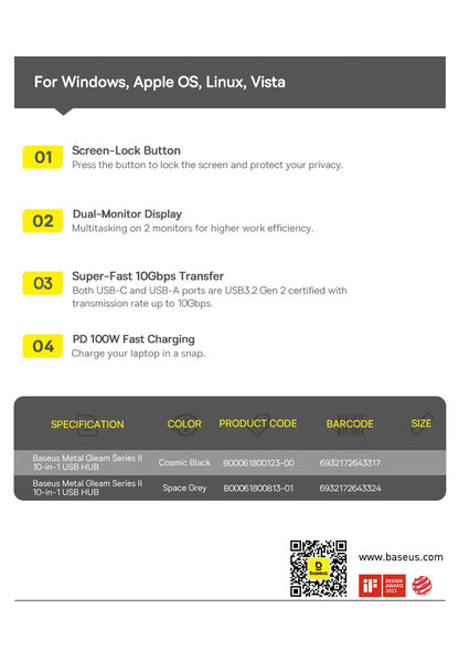 Usb C Hub 8K Hdmi Expansion For Multiscreen And Peripherals