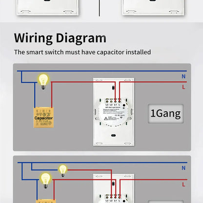 Tuya WiFi Smart Wall Switch with Voice Control - Smarsty