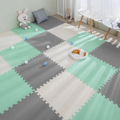 16pcs Foam Baby Play Mat Puzzle Mat Kids Interlocking Exercise Tiles Rugs Puzzle Floor Tiles Toy Carpet Soft Carpet 30*30*1cm by Smarsty