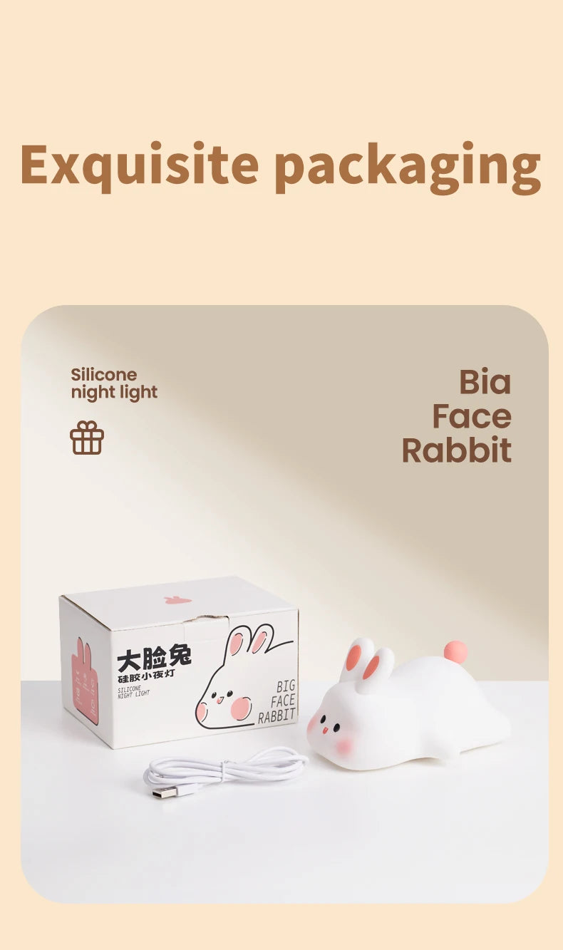 Cute Silicone LED Night Light for Kids Bedroom - Smarsty