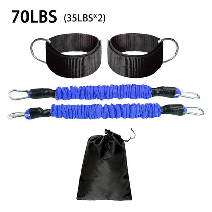 Fitness Ankle Ankle Buckle Leg Muscle Trainer Hip Joint Training Leg Strap Hook Leg Stand Anti Breaking Firmly Tension Rope Set