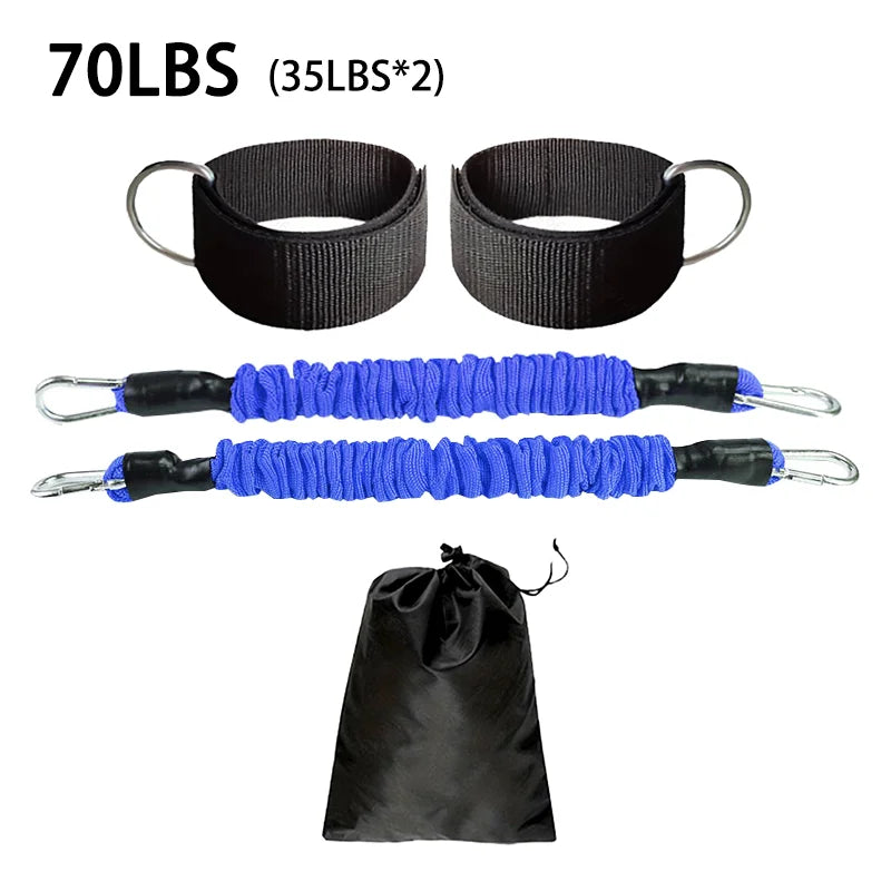 Fitness Ankle Ankle Buckle Leg Muscle Trainer Hip Joint Training Leg Strap Hook Leg Stand Anti Breaking Firmly Tension Rope Set