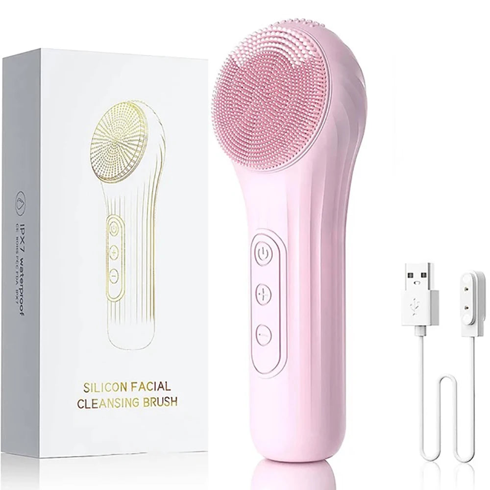 Sonic Waterproof Facial Cleansing Brush for Deep Cleaning - Smarsty