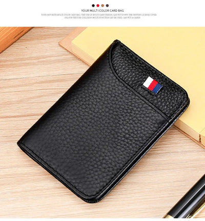 Men's Wallet Short Wallet Card Holder Fashion Thin Multi Card Business Soft Leather Wallet for Men Bolsa Feminina Coin Purse - Smarsty