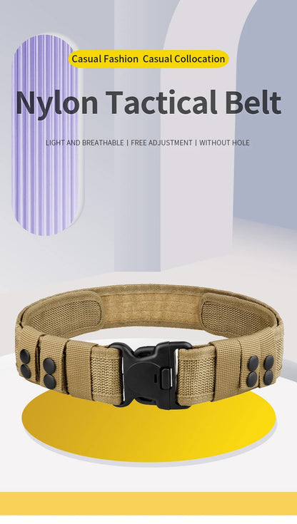 Quick Release Tactical Belt for Men Durable Outdoor Combat Belt - Smarsty