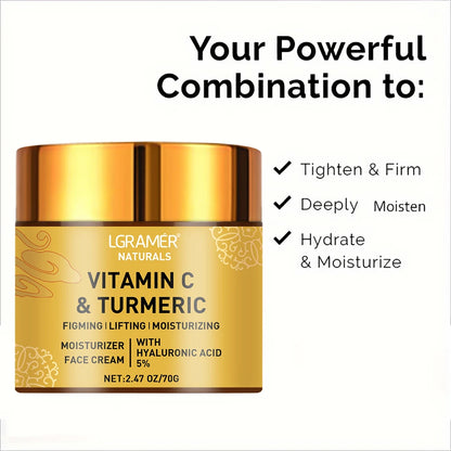 Turmeric Vitamin C Face Cream for Moisturizing and Firming - Smarsty