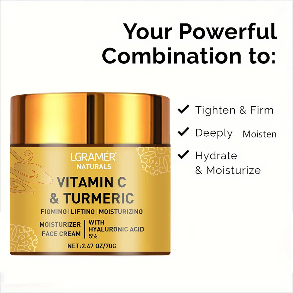 Turmeric Vitamin C Face Cream for Firming Hydration - Smarsty