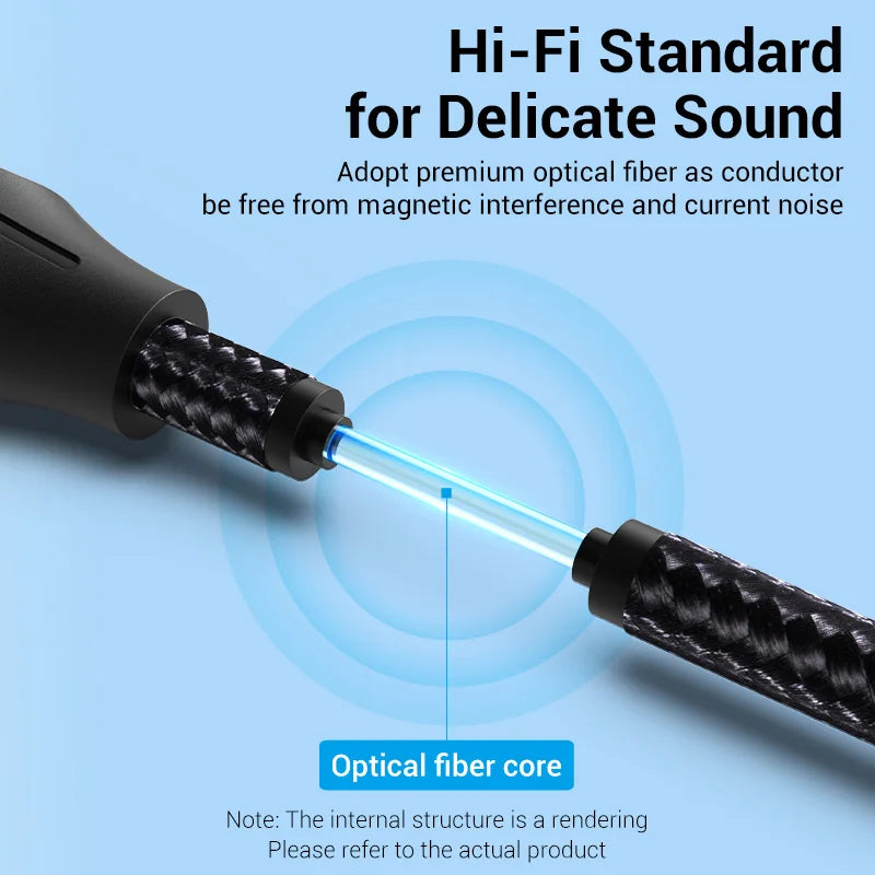 Vention Digital Optical Audio Cable for Superior Sound Quality - Smarsty