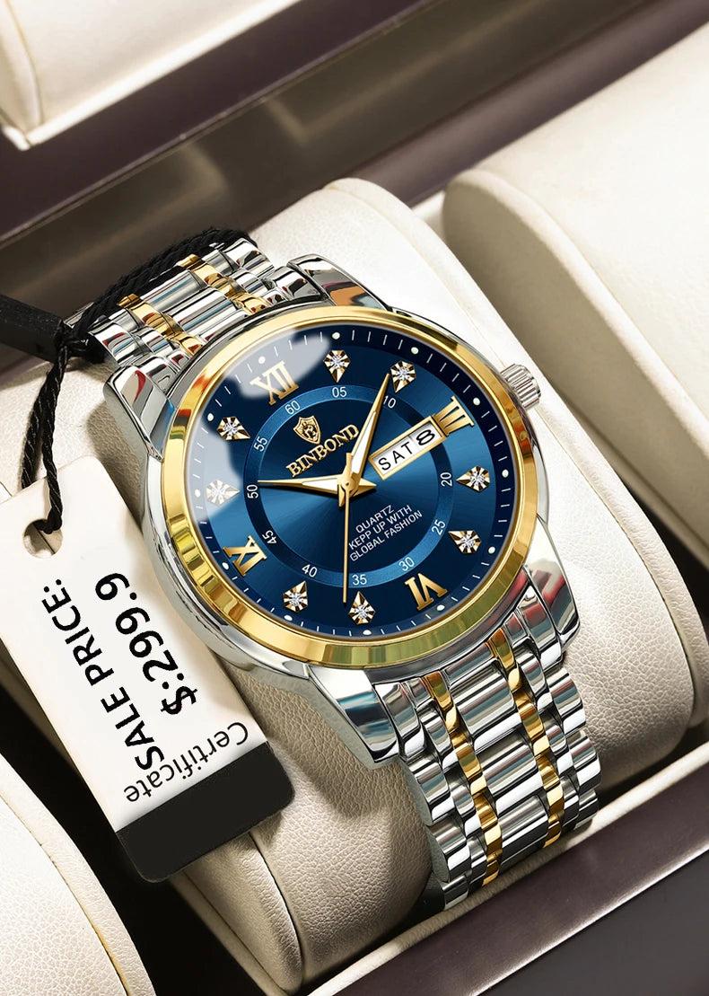 Luxury Waterproof Diver Watch for Men 30ATM - Smarsty