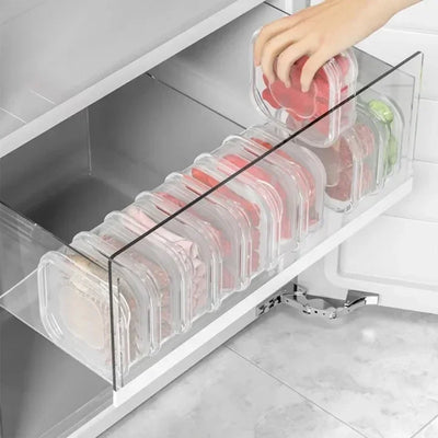 1/10PC Small Food Preservation Boxes Refrigerator Frozen Meat Vegetable Fresh-Keeping Box Transparent Kitchen Sealed Storage Box by Smarsty