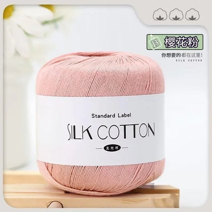 Silk Cotton Crochet Yarn for Soft Baby Knitting - Smarsty