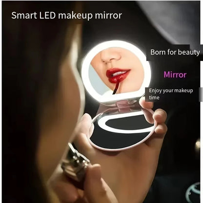 LED Compact Mirror with Light for Travel - Smarsty