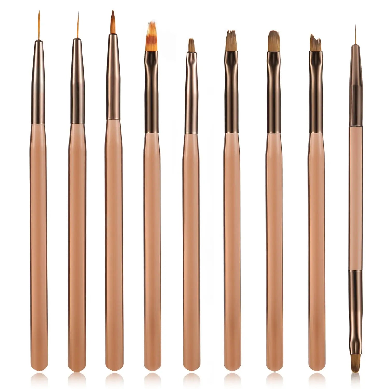 9PCS UV Gel Nail Brush Set for Creative Nail Art - Smarsty