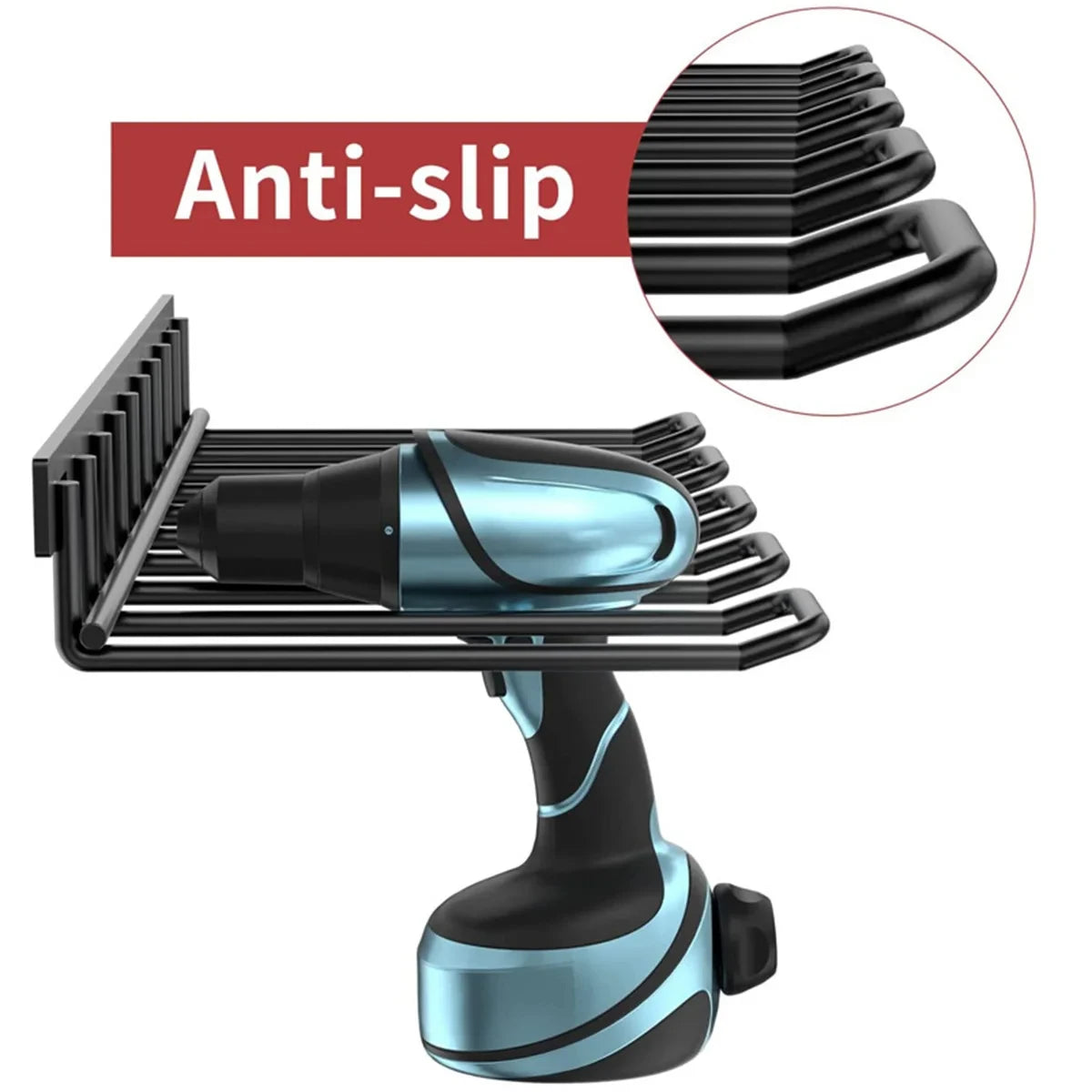 Power Tool Rack Electric Drill Holder Wall Mount Power Tool Organizer Workshop Wrench Tools Screwdriver Power Storage Shelf Home by Smarsty