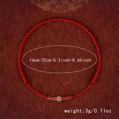 Handmade Lucky Red Bracelet for Wealth and Prosperity - Smarsty
