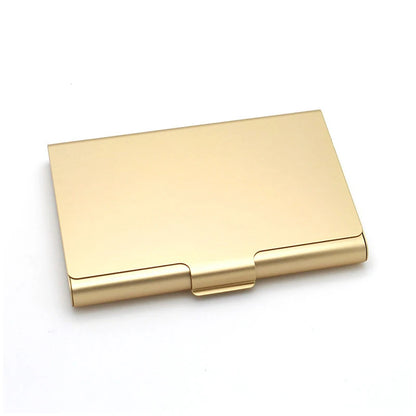 Creative Business Card Case Aluminum Alloy Bank Credit ID Card Wallet Name Card Holder Metal Box Cover Card Holder Men Wallet