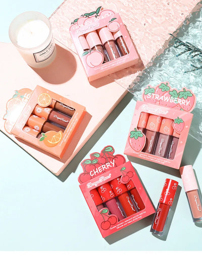 Mini Velvet Matte Lip Gloss Set for Long-Lasting Hydration - Smarsty