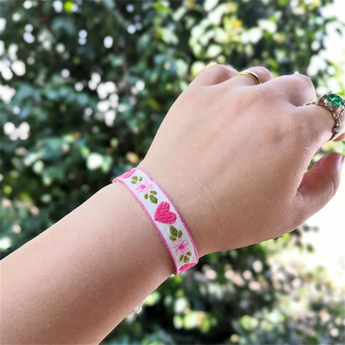 Boho Strawberry Flower Bracelet for Kids Friendship - Smarsty