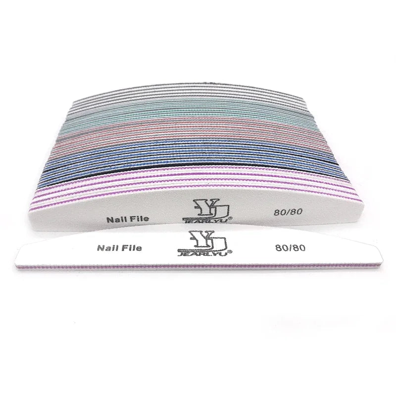 5Pcs Nail File Set with Mixed Grits for Professional Manicure - Smarsty
