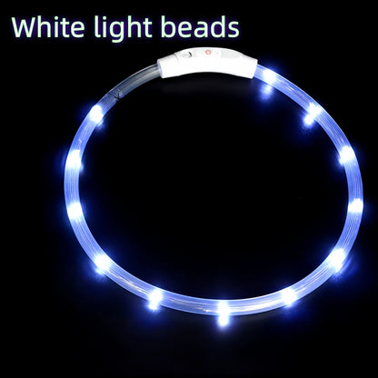 USB Rechargeable LED Dog Collar for Night Safety - Smarsty
