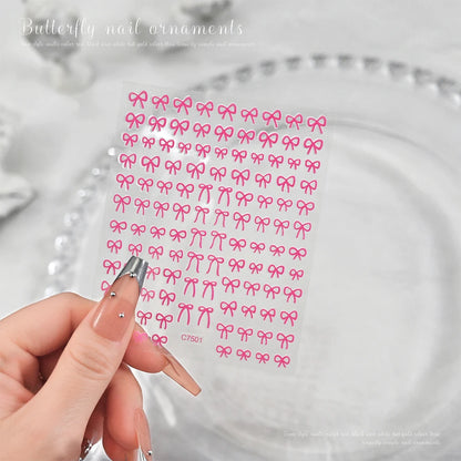 Self-Adhesive 3D Bowknot Nail Stickers for Easy Manicure - Smarsty