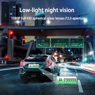 1080P Car Dash Cam Front Rear Night Vision Recording - Smarsty