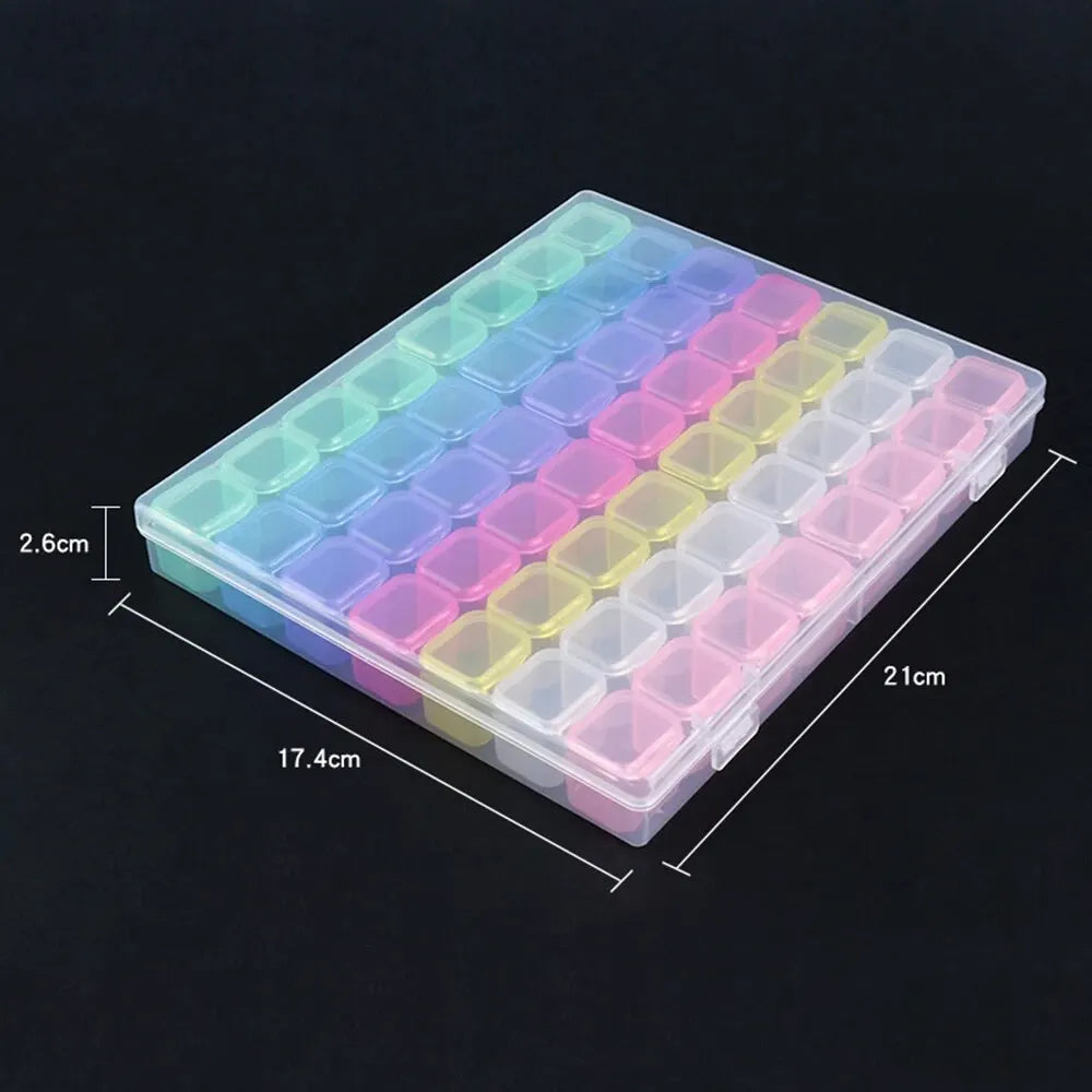 5D DIY Diamond Painting Tools Accessories Storage Box Container Diamond Embroidery Accessories Drill Box Mosaic Container Case - Smarsty