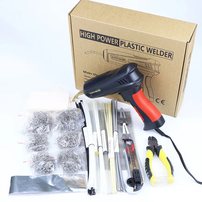Plastic Welder, 2in-1 Plastic Welding Repair Kit Hot Staples, Hot Staples Weld Gun Repair Kit for Car Bumper And Most Plastics