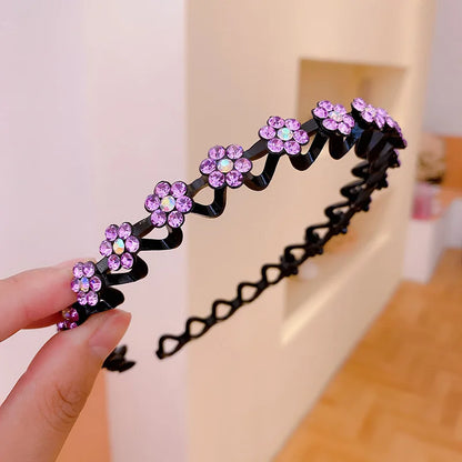 Non Slip Rhinestone Headbands With Secure Wave Grip - Smarsty