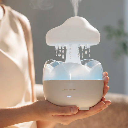 Mushroom Rain Humidifier and Aroma Diffuser with Colorful Night Lights - Smarsty
