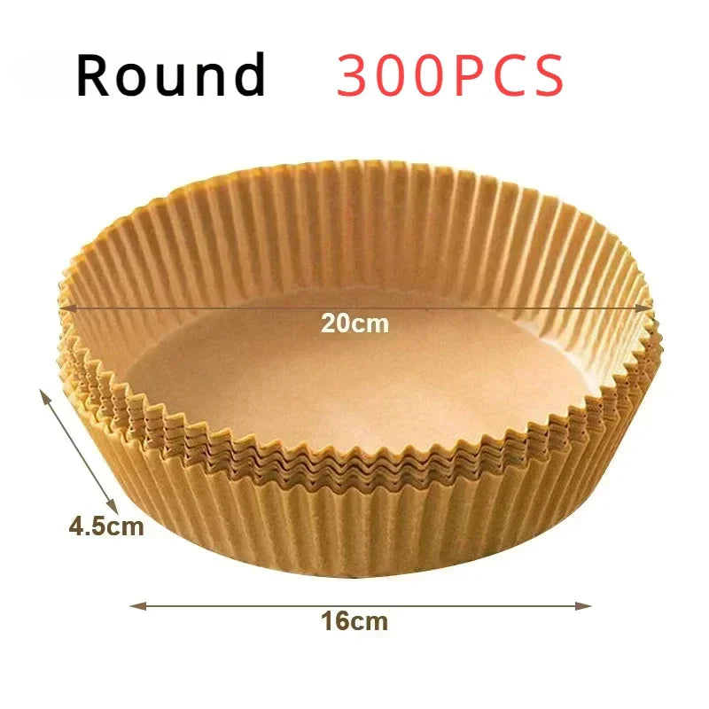 Air Fryer Disposable Baking Paper Mats 50/100PCS Nonstick Absorbent Design - Smarsty