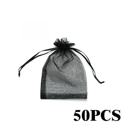 50pcs Multicolor Organza Bags for Jewelry Packaging - Smarsty