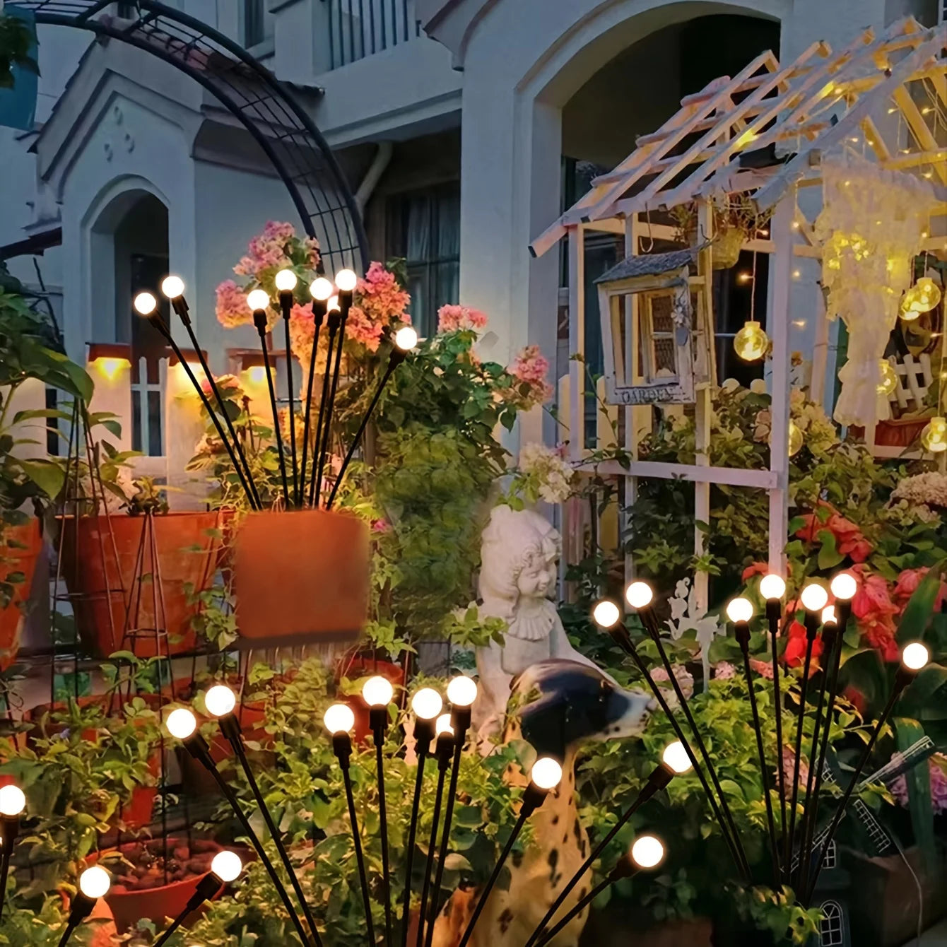 Solar Garden Firefly Lights Waterproof Decorative Lamps - Smarsty