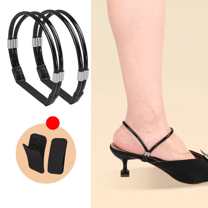 High Heels Shoes Band Anti-loose for Women Diamond Shoelaces Anti-drop Heel Straps Belt Drill Elastic Fixing Belts Rhinestone - Smarsty
